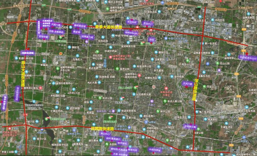 盘点淄博新内环高架路周边在建/在售楼盘,你