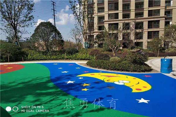 金安小区塑胶跑道厂家造价便宜