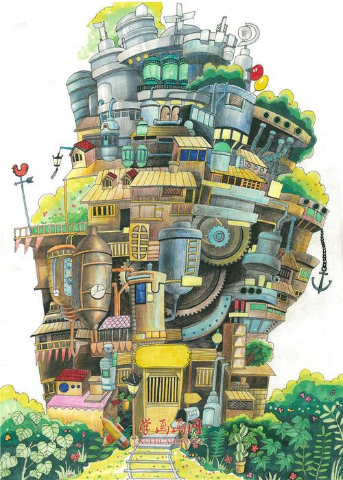 中学生一等奖获奖科幻画《未来住宅》