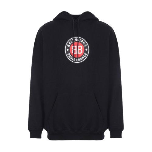 BALENCIAGA卫衣,巴黎世家卫衣真假细节 balenciaga/巴黎世家 男装 服饰 黑色圆领卫经典logo印花 男卫衣