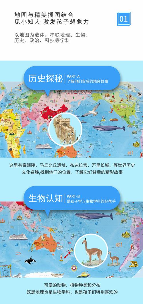 中国地图 世界地图(ar儿童百科地图)