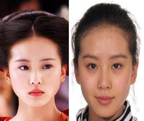刘诗诗的素颜照其实和本人差不多,和范冰冰一样,都是黑眼圈惹的祸啊