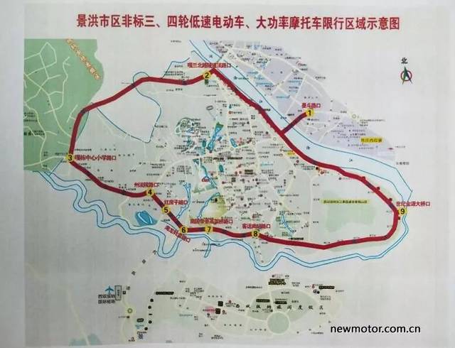 云南景洪市区250cc及以上排量实行限摩令
