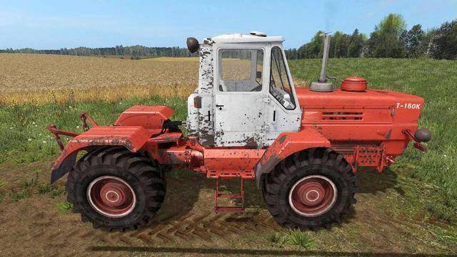 t-150k是1990年代从前苏联引进的一款折腰式转向拖拉机,全封闭驾驶室