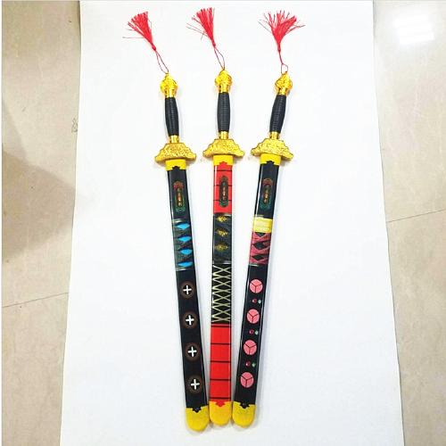 8成交2245个厂家直销儿童木质玩具刀剑发光武士刀动剑青龙剑尚方宝剑