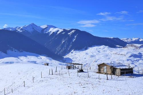 伊犁河谷,冬季最美的雪景