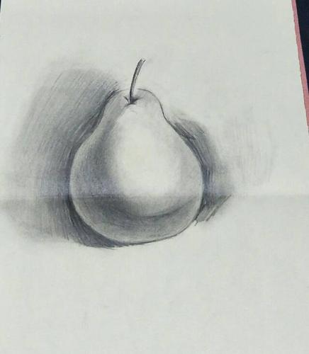 素描画《梨》
