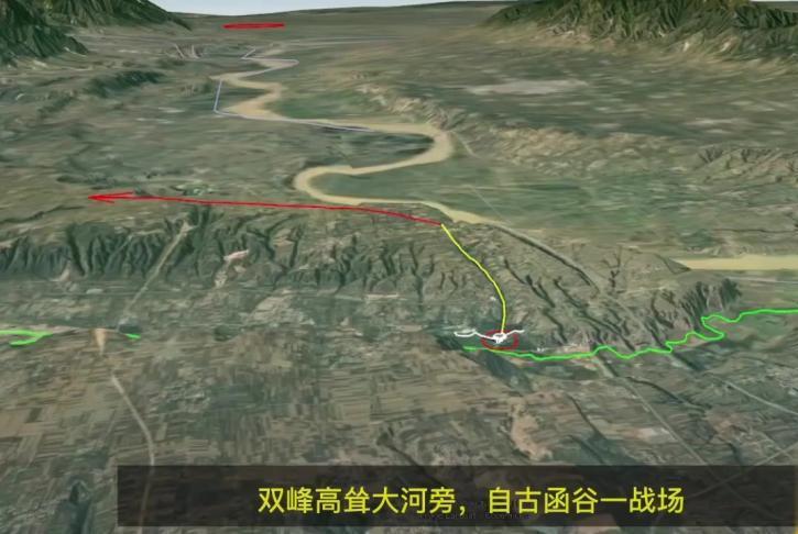 地图还原函谷关和潼关古代重要战争