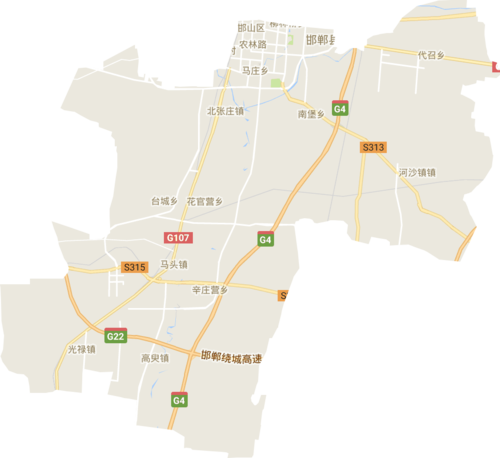 邯山区高清电子地图,邯山区高清谷歌电子地图