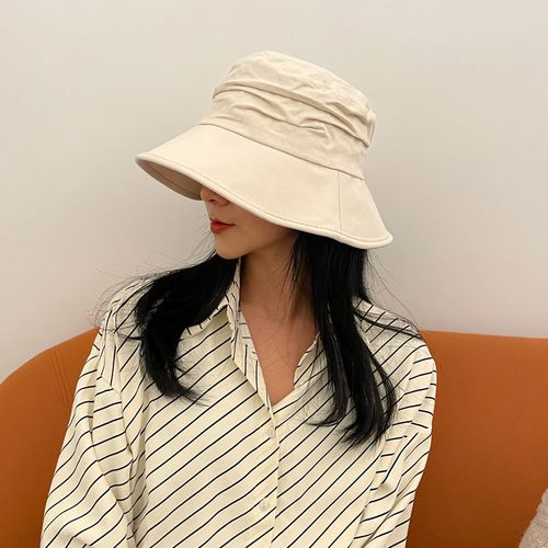 时尚渔夫帽女士韩版百搭防晒帽出门便携防晒帽沙滩帽