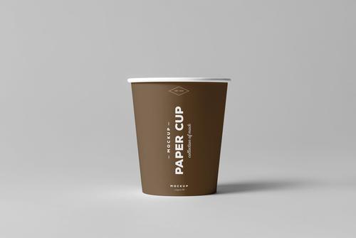 热饮纸杯咖啡杯组合套装样机模板素材纸杯子papercupsmockup