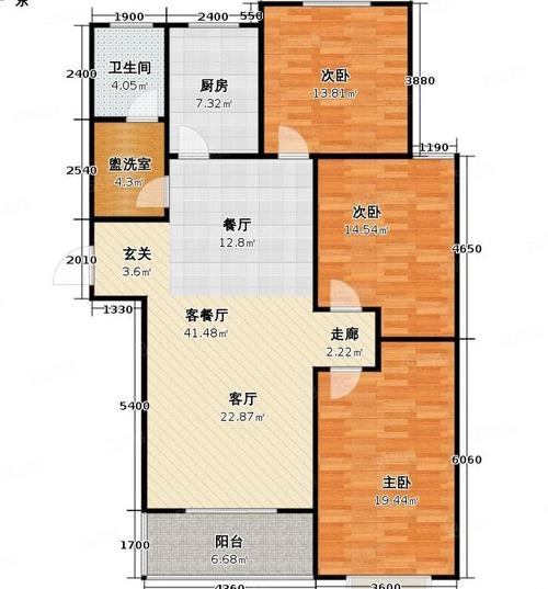 鸿鑫丽景超好楼层大三室随意装出你喜欢的风格