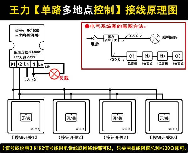 智能家居系统 智能灯光控制模块 盒内 86 可安装在 多