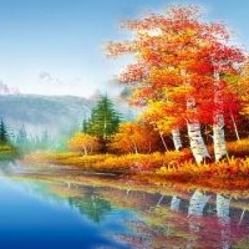 美丽迷人的秋景,风景头像图片-回车桌面