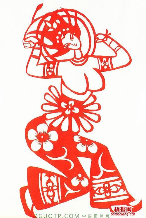 剪纸图案:人物