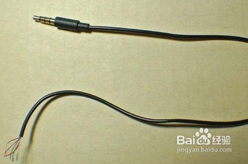 内部一共6根线 7 这个是在地摊上买的耳机延长线,剪下来,我们只用他的