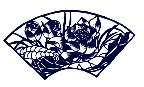 该作品运用剪纸艺术形式,展现了荷花的美好寓意,让荷花更具美感.