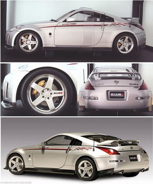 2002 nissan 350z nismo s tune fairlady silver 1:18 autoart 80280