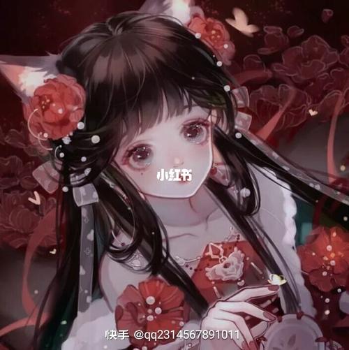 绝美的红色系二次元头像_红色系_二次元_素材_头像