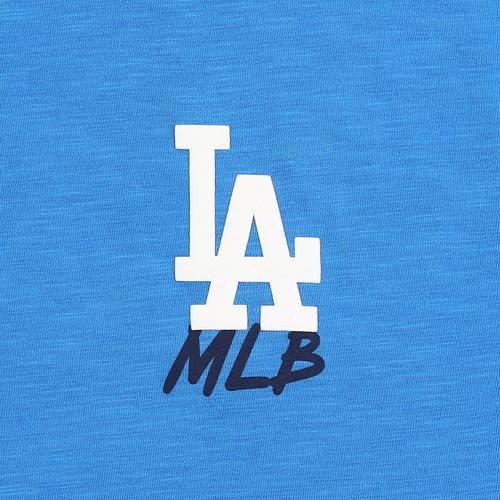 mlb 韩版 男女同款 洛杉矶道奇队 base logo 短袖t恤 31tssc931