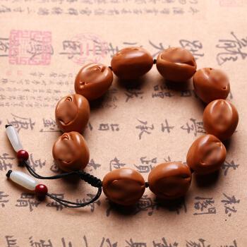 橄榄核生命之源之门之根手串橄榄胡核雕佛珠手链男女文玩手工苏工九阴