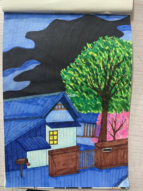 画一副色彩和谐的画_儿童画_儿童画_文化_绘画