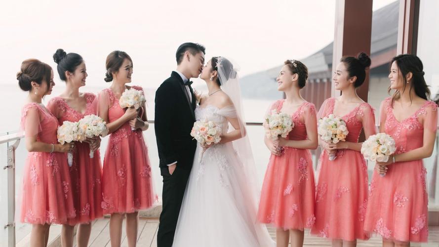 陈晓陈妍希婚礼伴娘团陈乔恩高清图片图片
