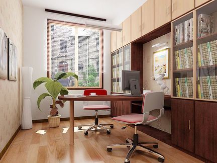 家庭办公室装修效果图
