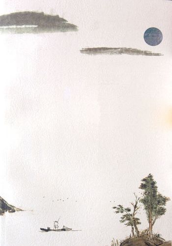 于丹《重温最美古诗词》的封面原图谁有?就是一幅山水