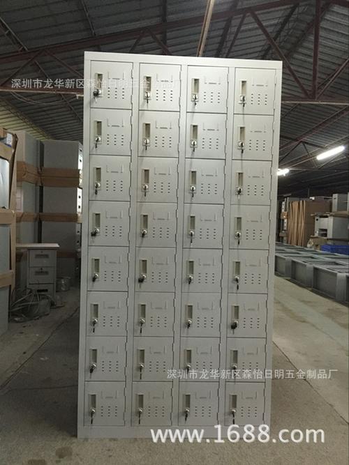 厂家直销东莞铁皮柜员工鞋柜带锁储物柜杂物柜32门加厚
