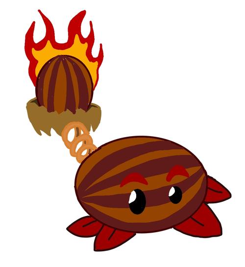 pvz2自制植物:烈焰西瓜投手
