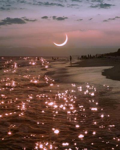 海边晚风～高清壁纸背景图