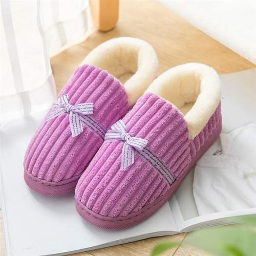 女士棉拖鞋带后跟冬季室内保暖产后月子情侣居家鞋