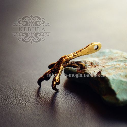 热卖精致版正品复刻纯铜黄铜白铜雄鹰爪老鹰爪吊坠diy挂件挂坠配饰