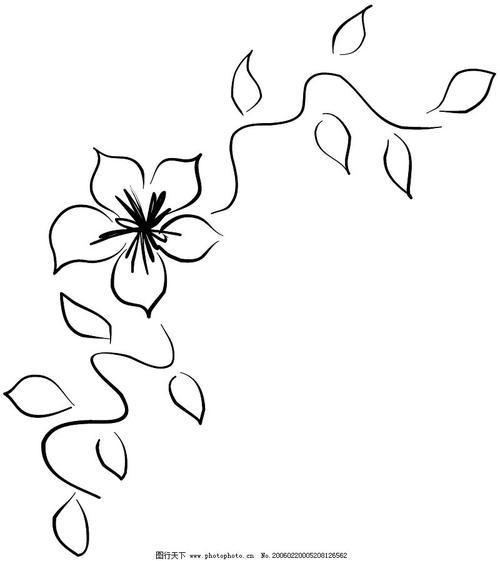 手抄报柳叶边框简笔画