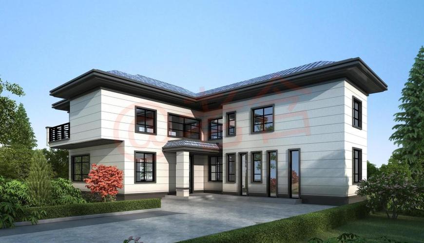 农村自建二层别墅,"l"型户型 独立院子,这样的设计你爱了吗