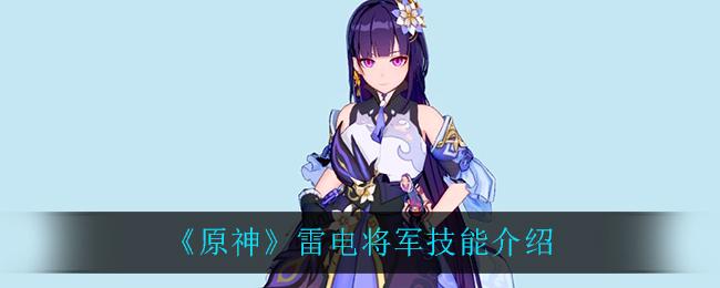 原神雷电将军技能介绍