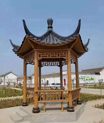 唐盛徐州仿木凉亭仿古凉亭厂家水泥混凝土凉亭价格新农村建设景观凉亭