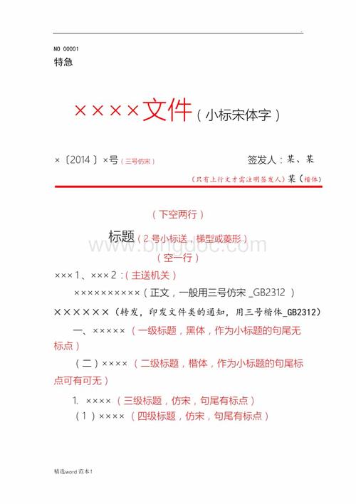 最标准公文格式模板(含样式).docx