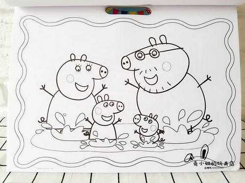 小猪佩琪简笔画全家