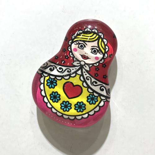 俄罗斯套娃 水晶玻璃冰箱贴 广告促销品 旅游纪念品