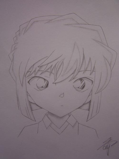 名侦探柯南素描画大全漫画 动漫 手绘 名侦探柯南 怪盗基德铅笔画|赤