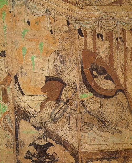 "顾恺之首创维摩诘像,有清癯示病之容,隐几忘言之状."