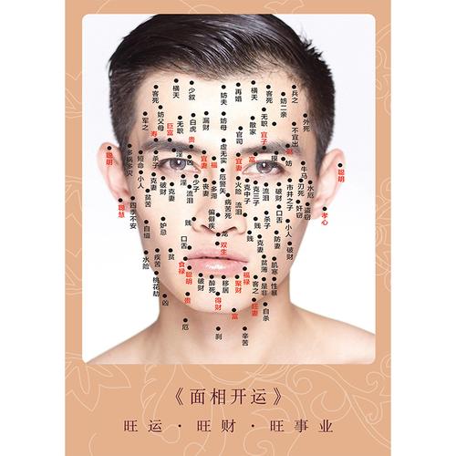 男女面痣图点痣脸部面相宣传画取痣面照图去痣祛痣图片广告海报