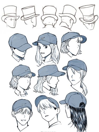 各种各样的帽子画法