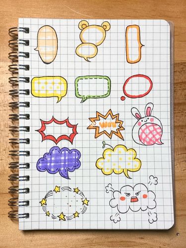 jan31566手帐|手帐边框素材可爱对话框简笔画_手帐_简笔画_潍坊