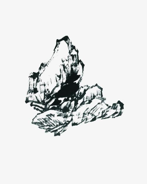 手绘,山石,卡通,装饰,矢量,矢量图