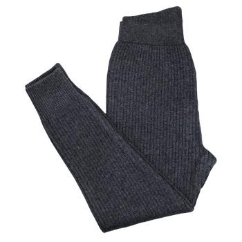 毛线裤男童羊毛裤女童针织打底裤宝宝保暖羊绒裤棉裤男童深灰170cm