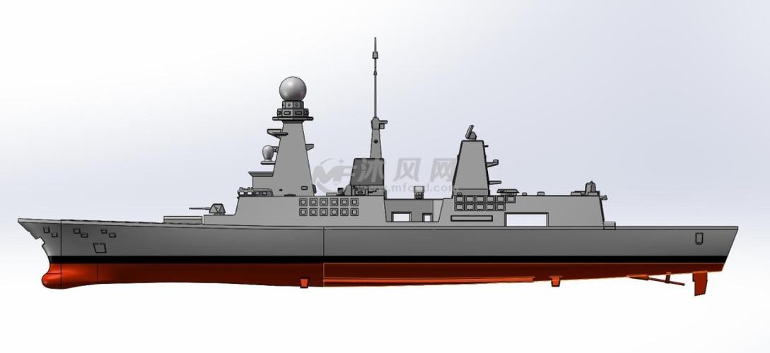 地平线护卫舰侧视图