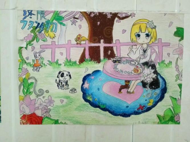 蓓蕾育栋梁 描绘七彩卷一实验小学儿童画社团